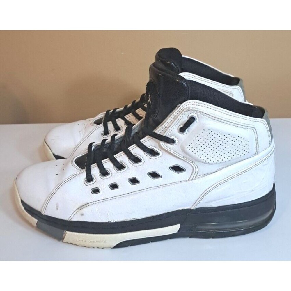Air Jordan Nike Ol' School 317223-113 White Black Gray Mens Size 9 2015 Sneakers